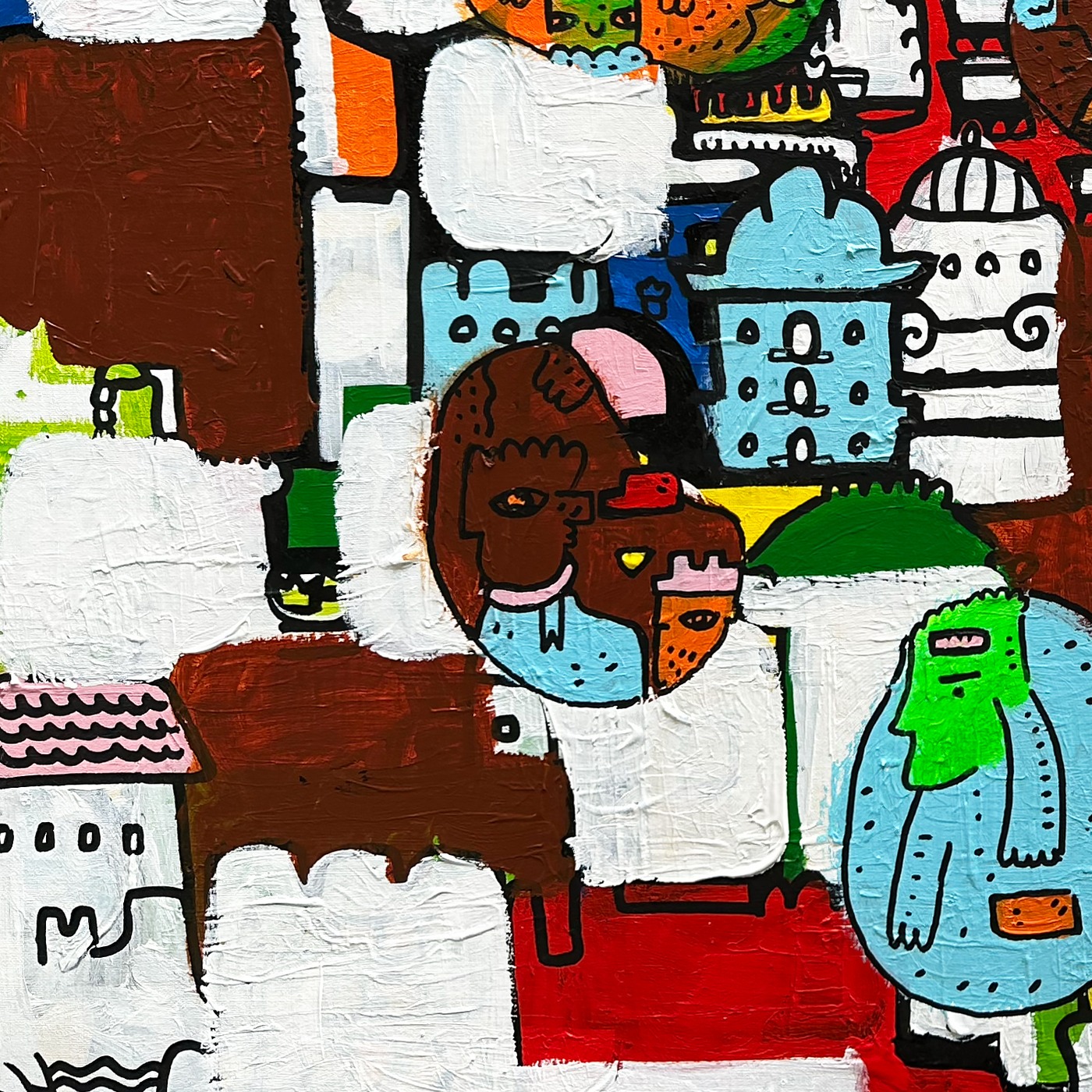 Tango Space — original painting artwork by Space Raphaël