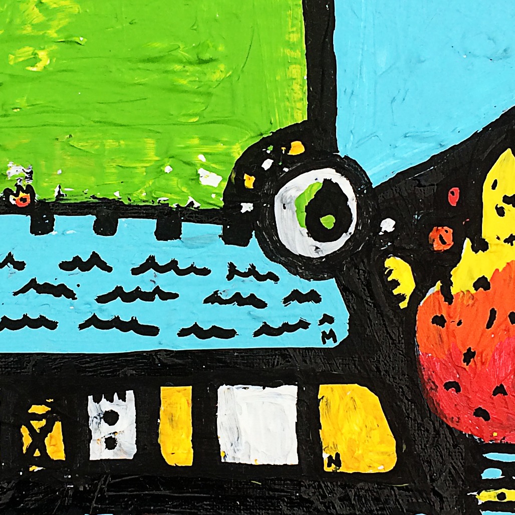 Zdarlight — original painting artwork by Space Raphaël