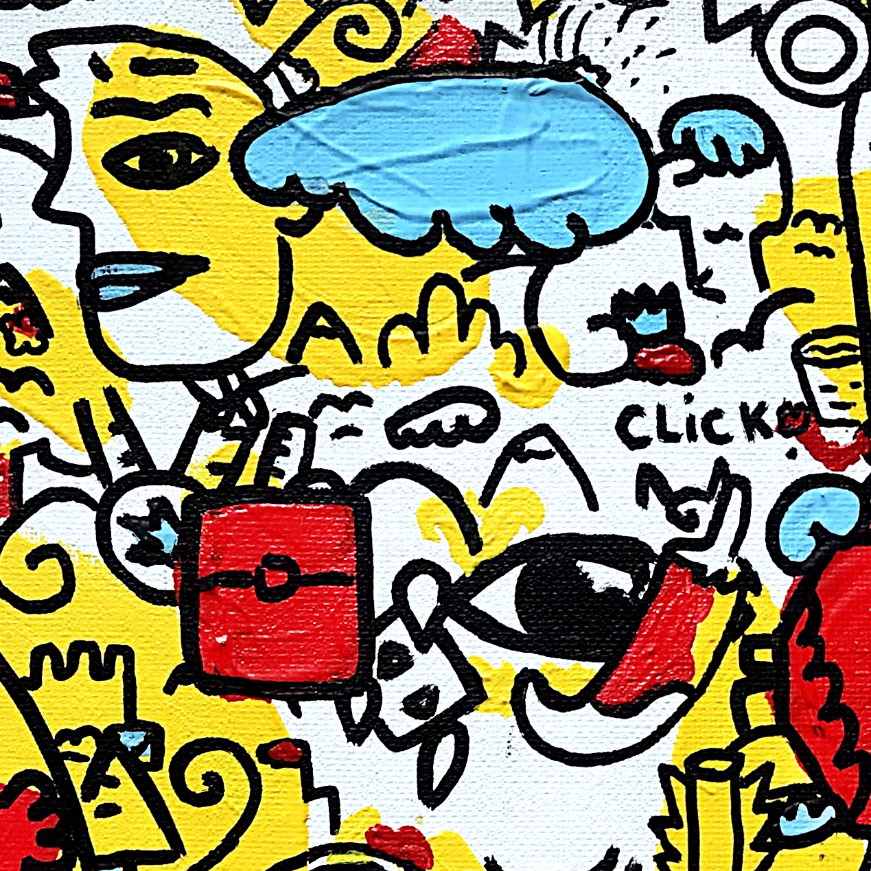 Bird — original painting artwork by Space Raphaël