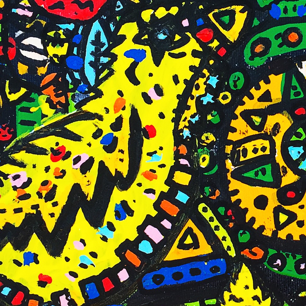 Carré Royal — original painting artwork by Space Raphaël