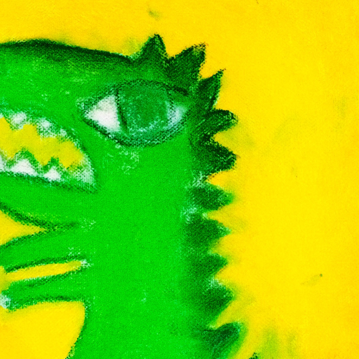 Dinosaure — original painting artwork by Space Raphaël
