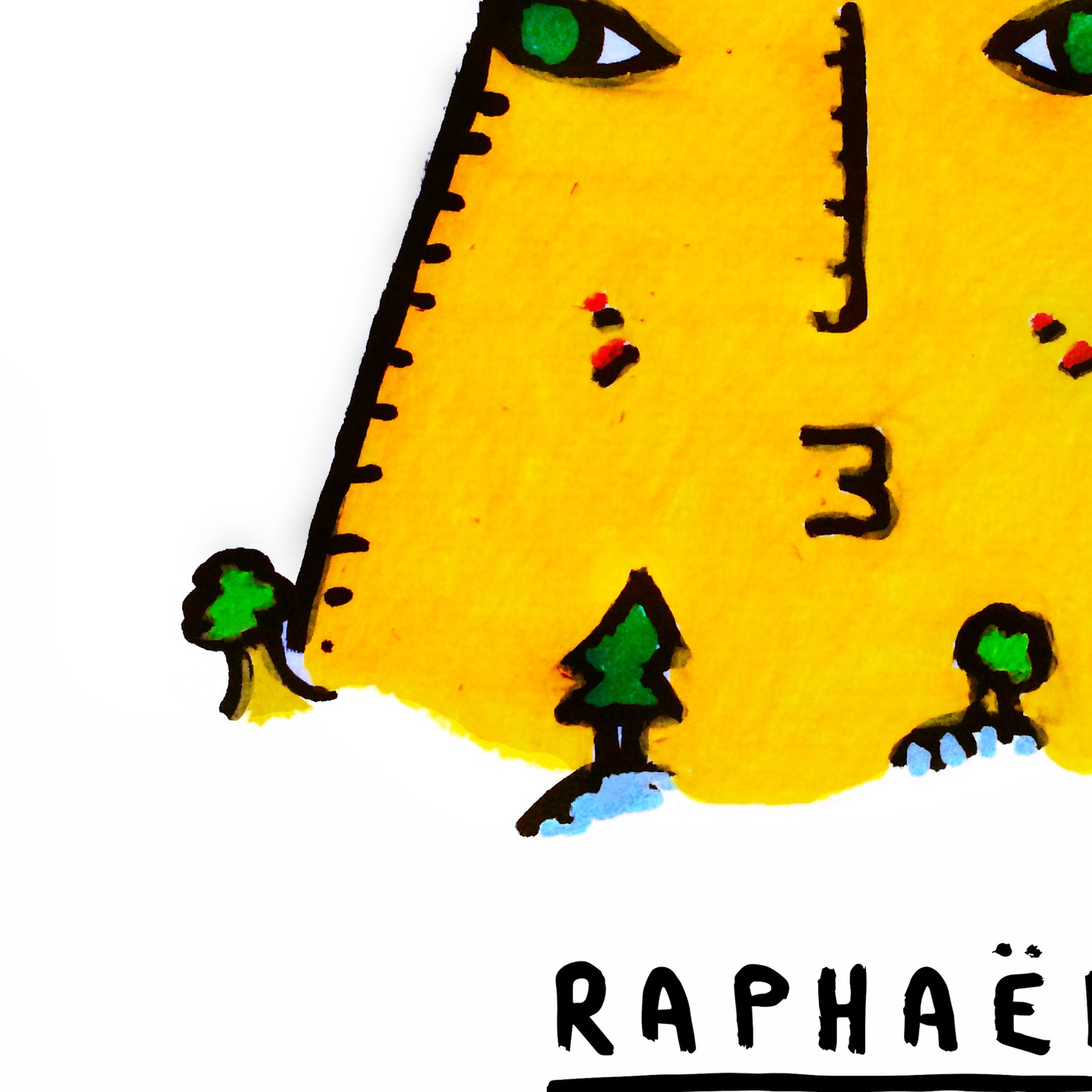La Montagne Qui Accouche — original painting artwork by Space Raphaël