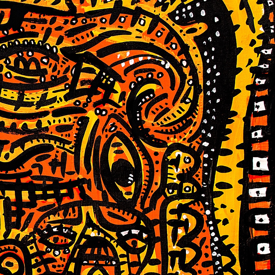 Un Don Aveugle — original painting artwork by Space Raphaël