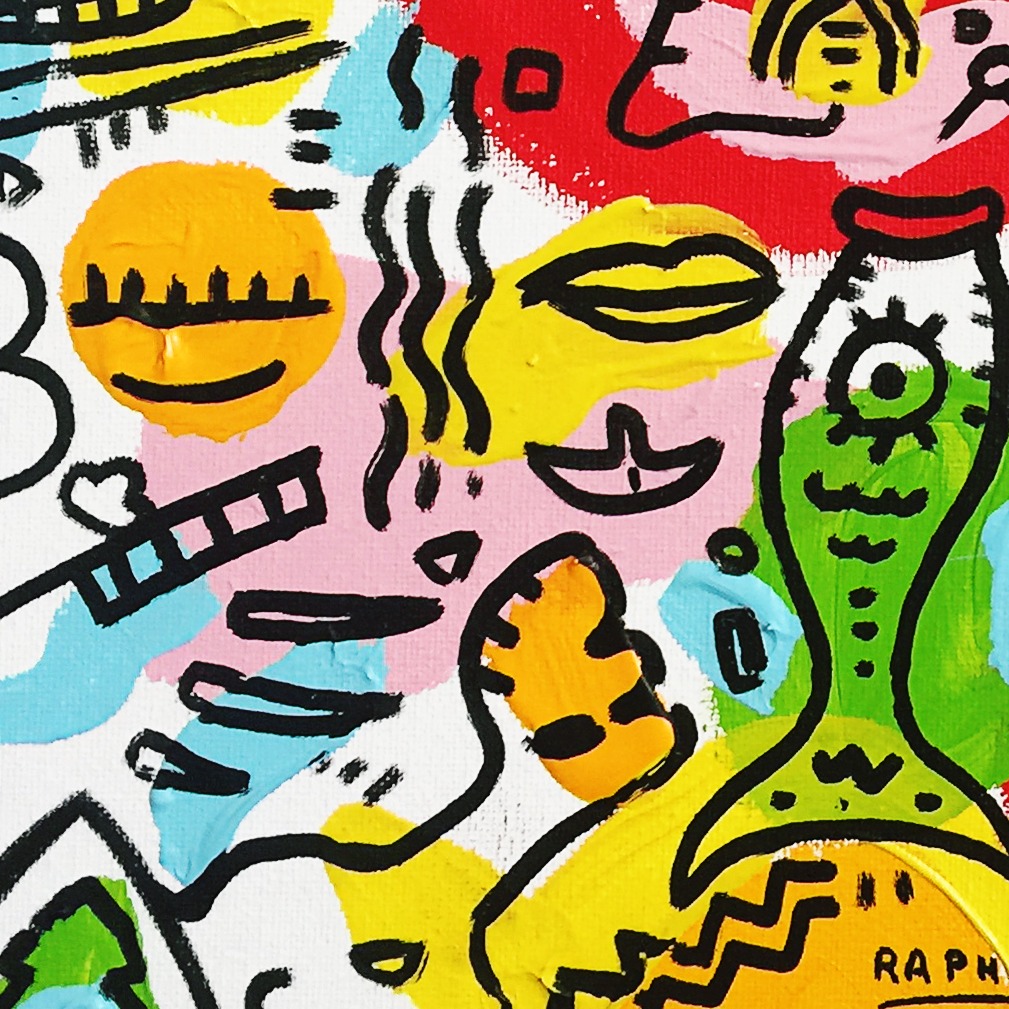 L'Homme aux Cent Visions — original painting artwork by Space Raphaël