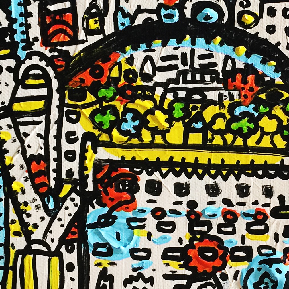 Midnight City — original painting artwork by Space Raphaël