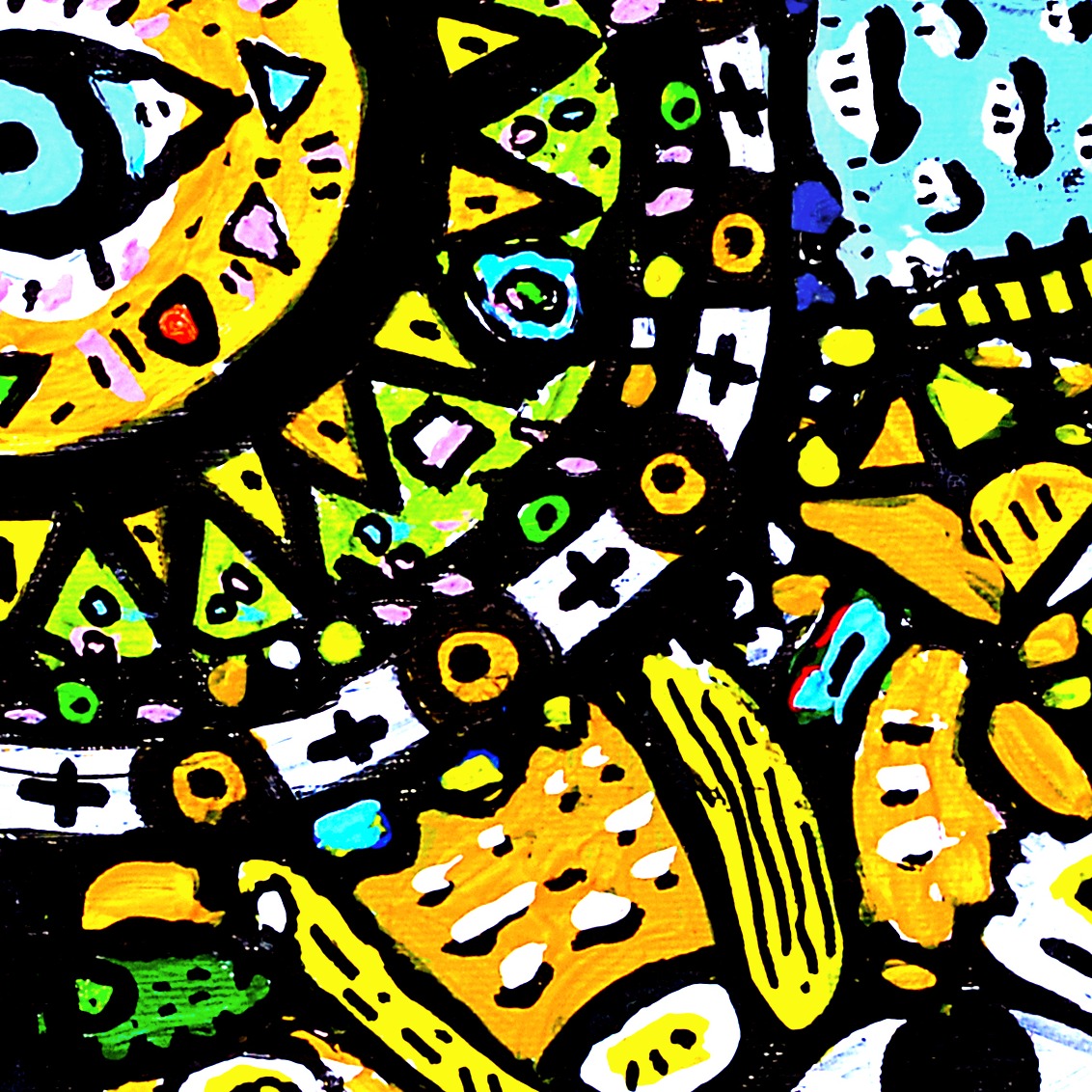 3 Minutes Avant Minuit — original painting artwork by Space Raphaël