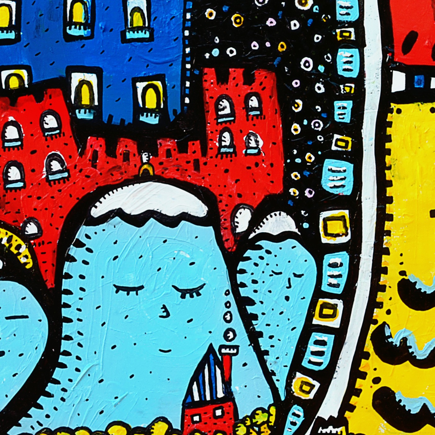 La Canopée — original painting artwork by Space Raphaël