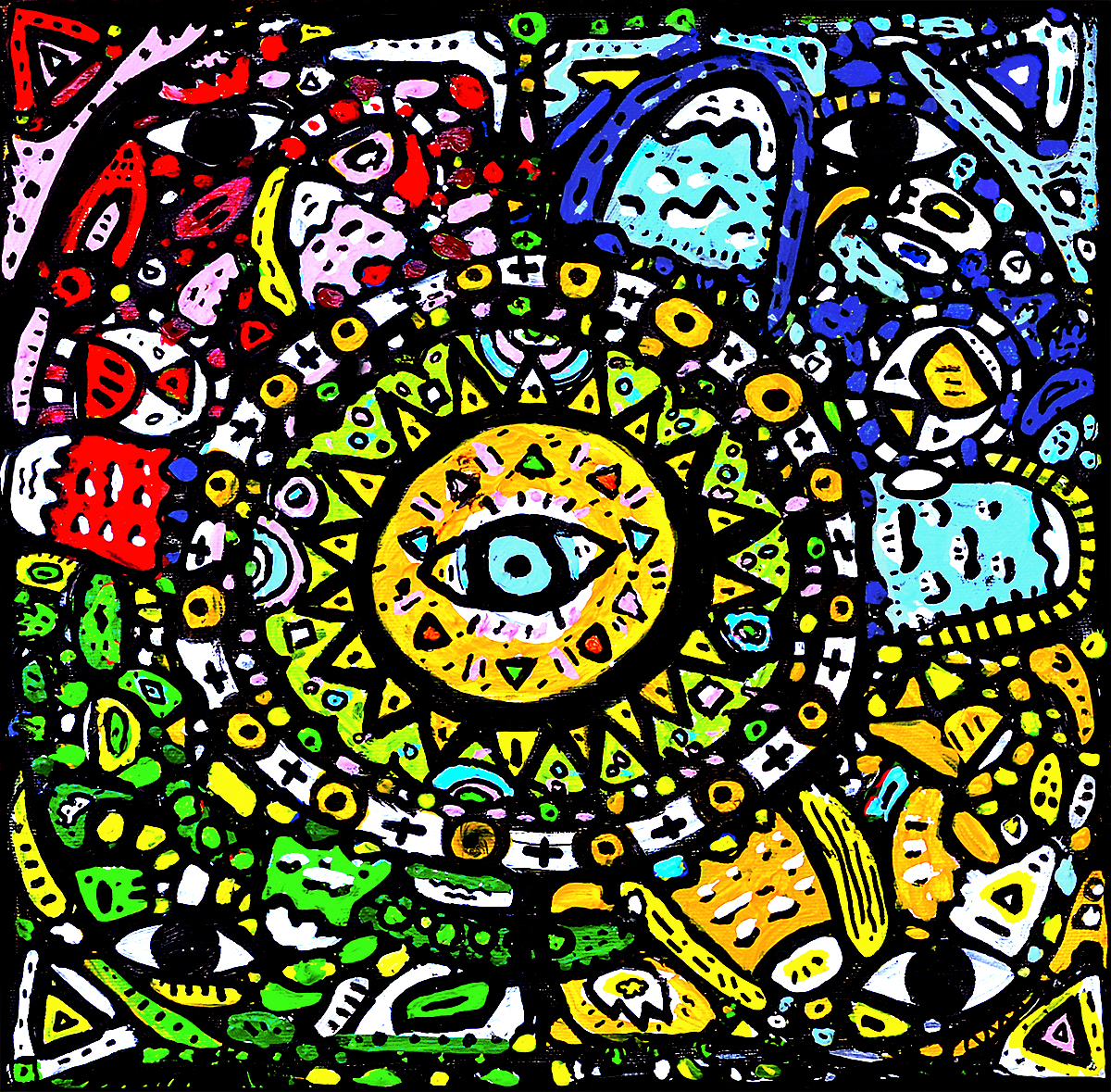 3 Minutes Avant Minuit, painting artwork by Space Raphaël