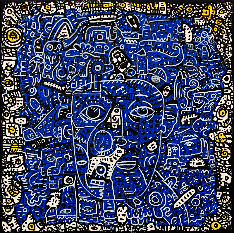 Ballade dans la Nuit, painting artwork by Space Raphaël