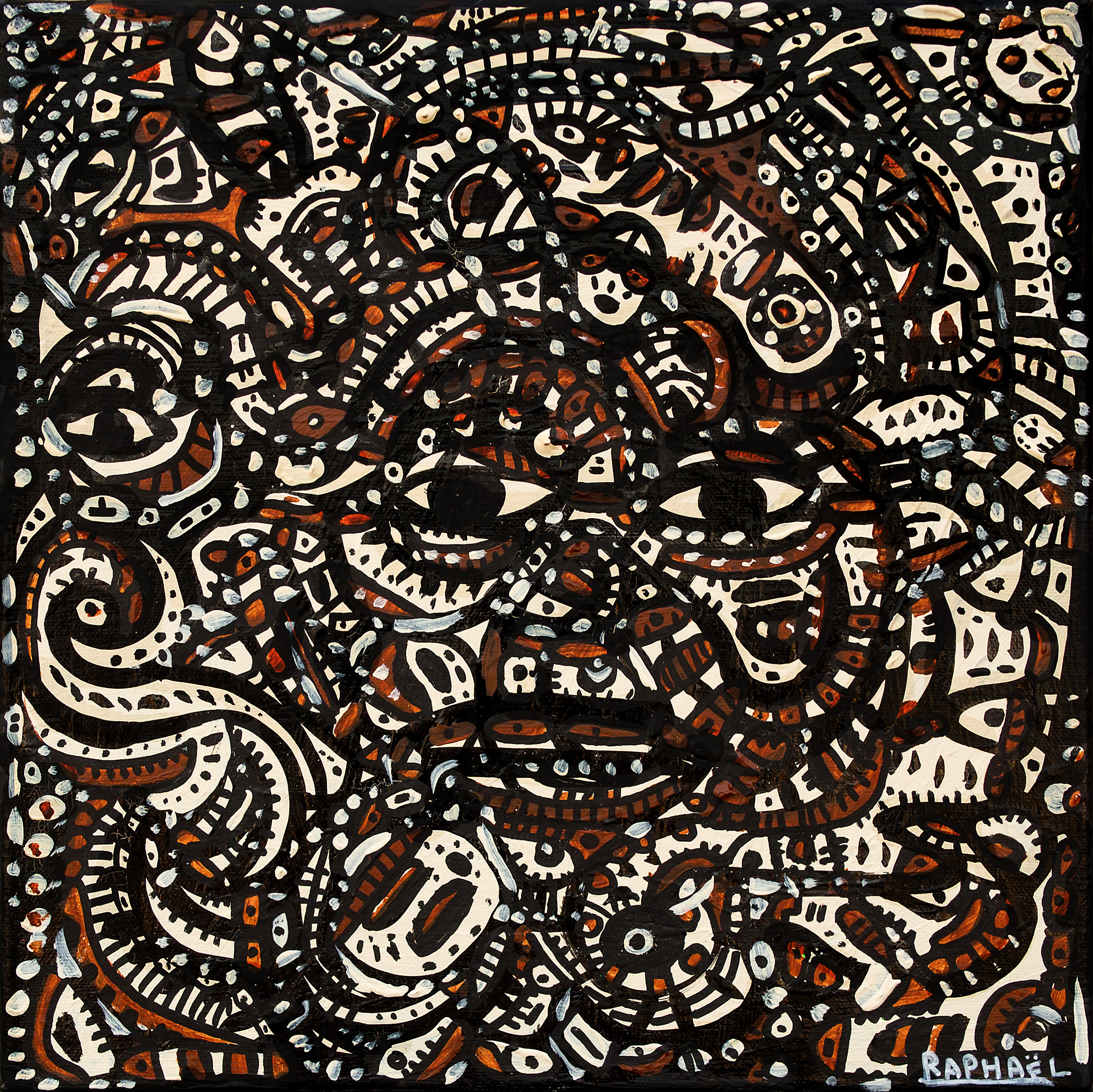 Black Premonition, painting artwork by Space Raphaël