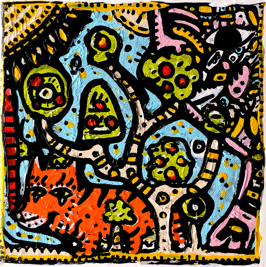 Conscience Physique, painting artwork by Space Raphaël