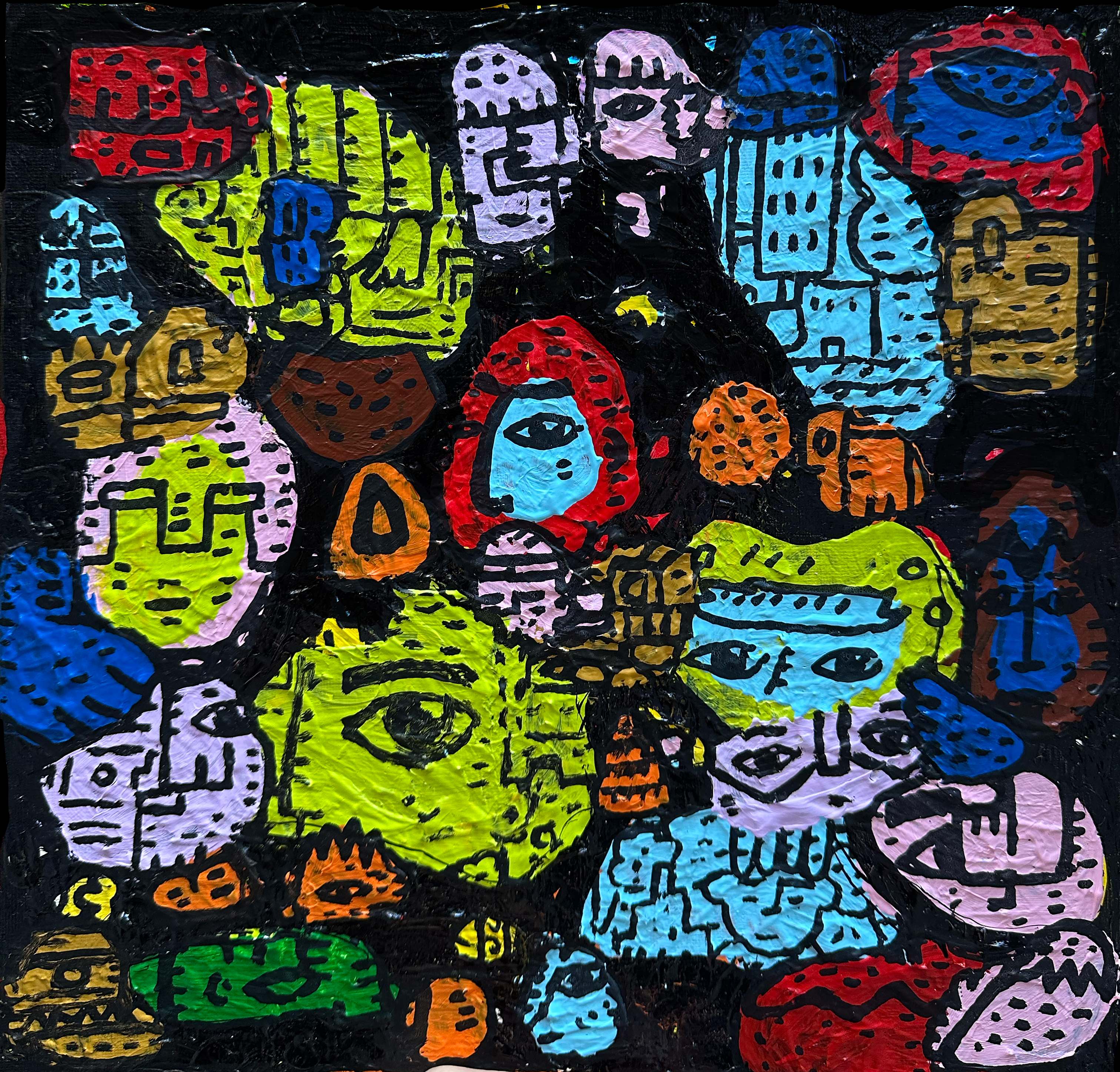 Eagle Eyes, painting artwork by Space Raphaël
