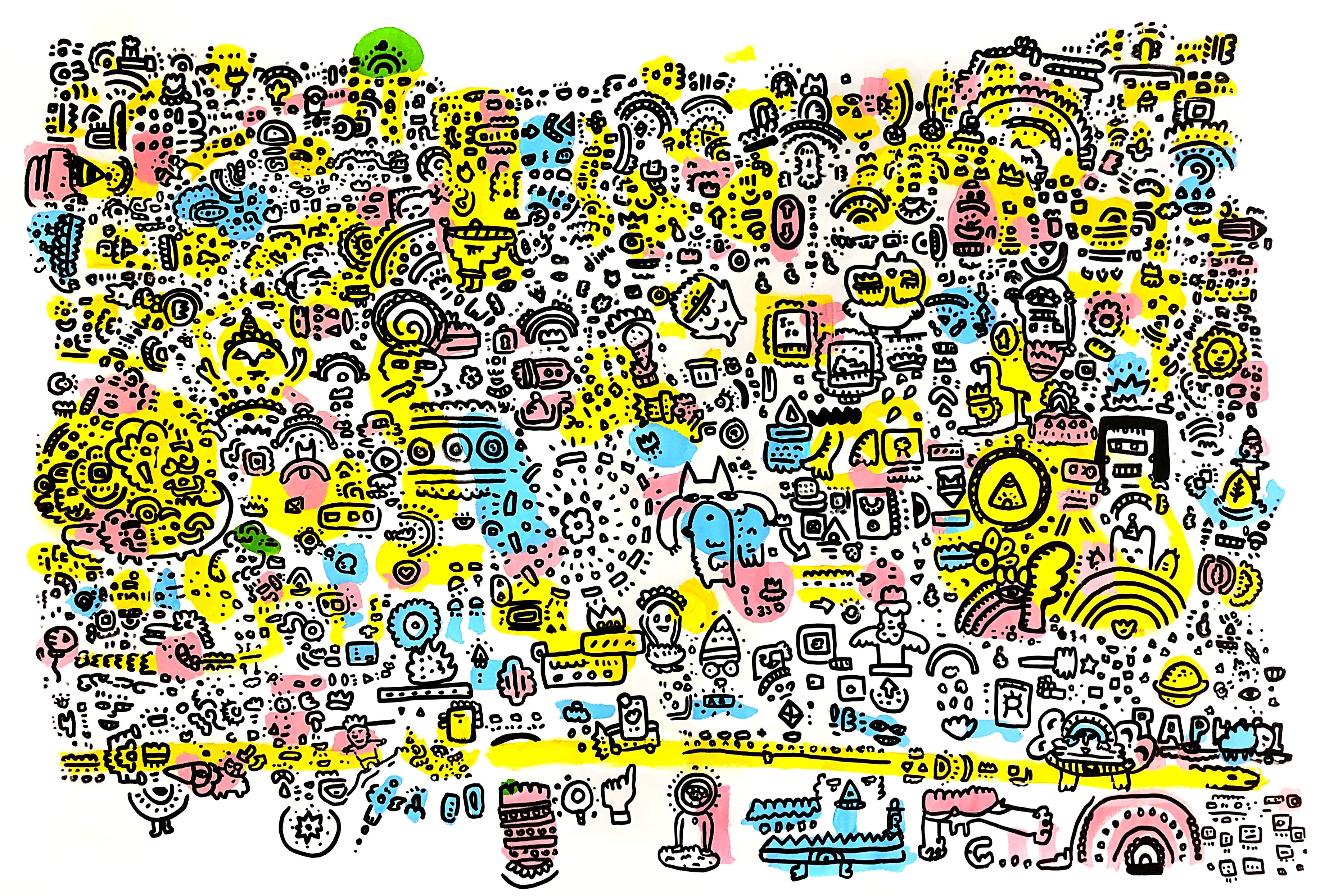 Eureka, drawing artwork by Space Raphaël