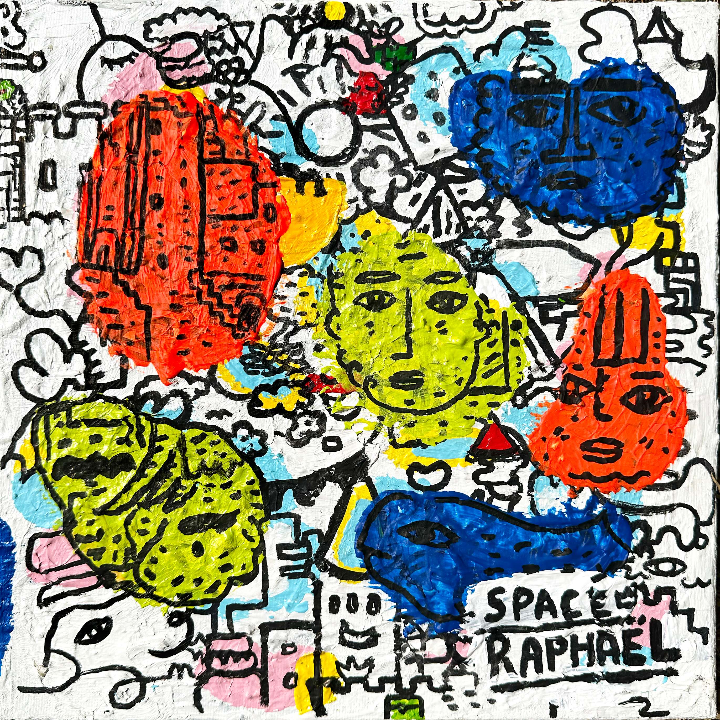 Greenish Yellow, painting artwork by Space Raphaël