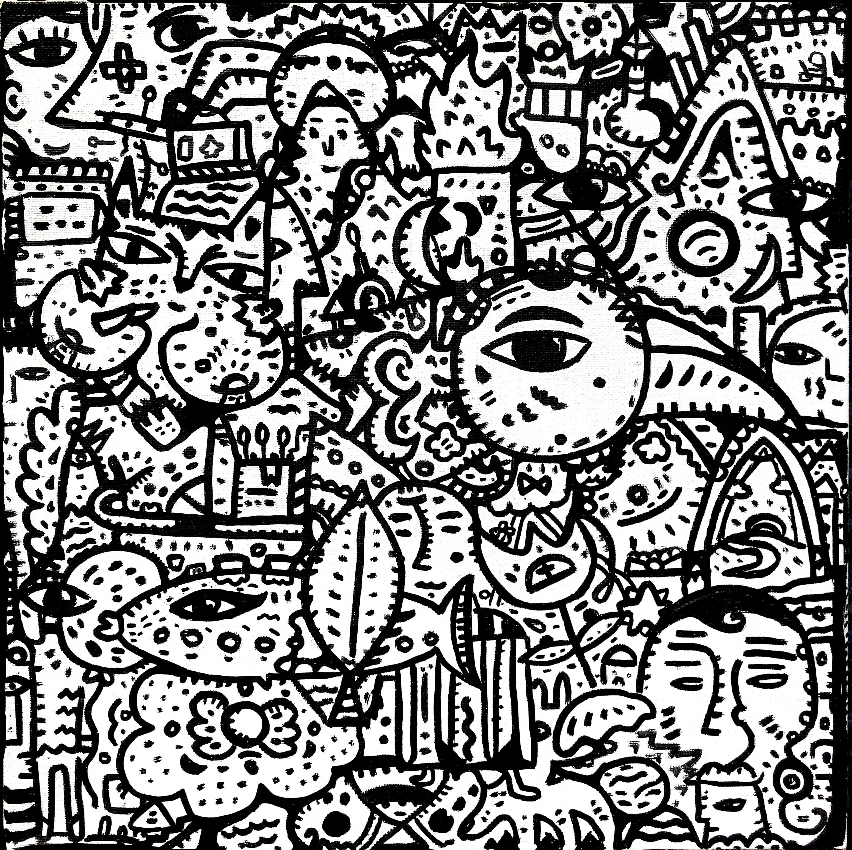 Happy Start, painting artwork by Space Raphaël