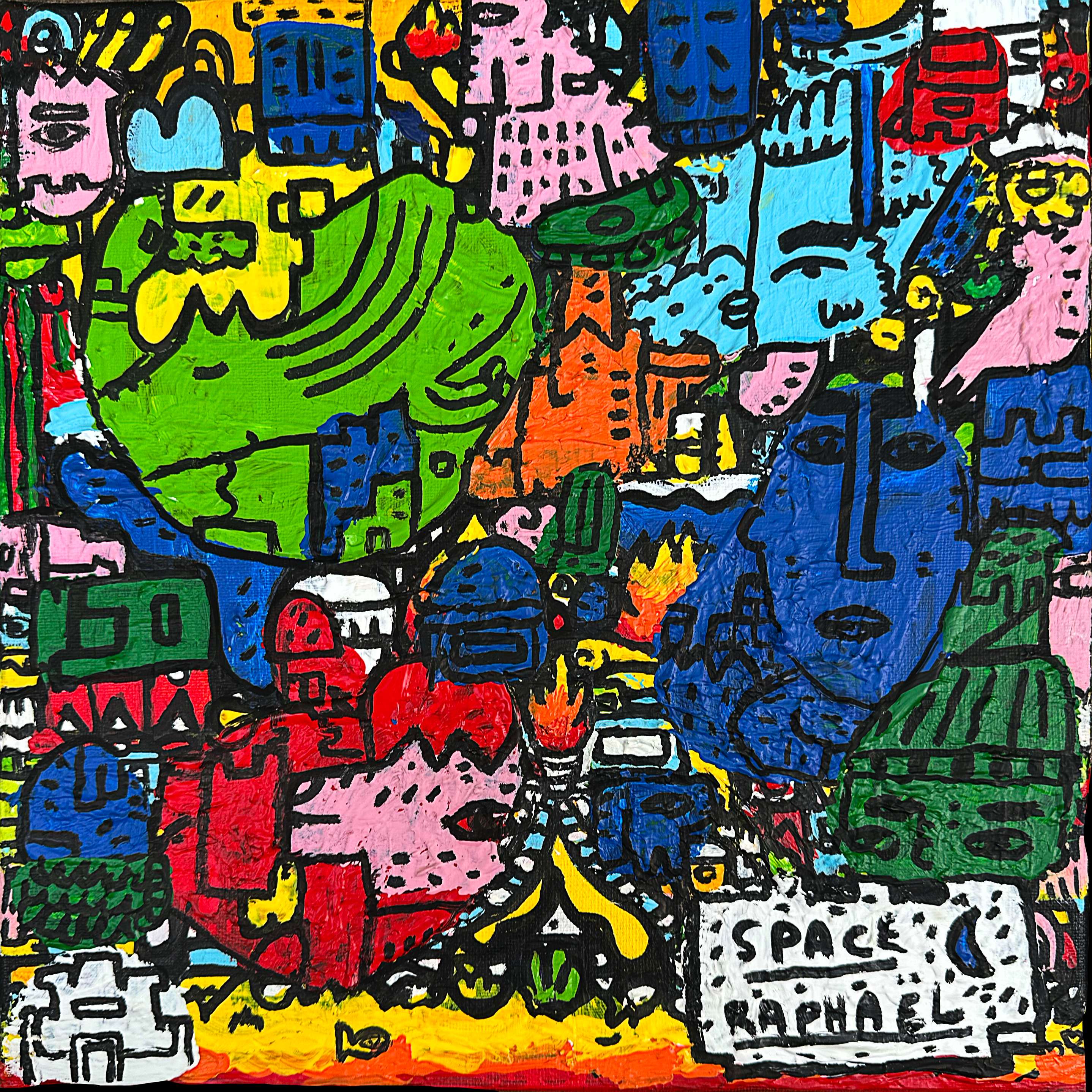Heliopole, painting artwork by Space Raphaël