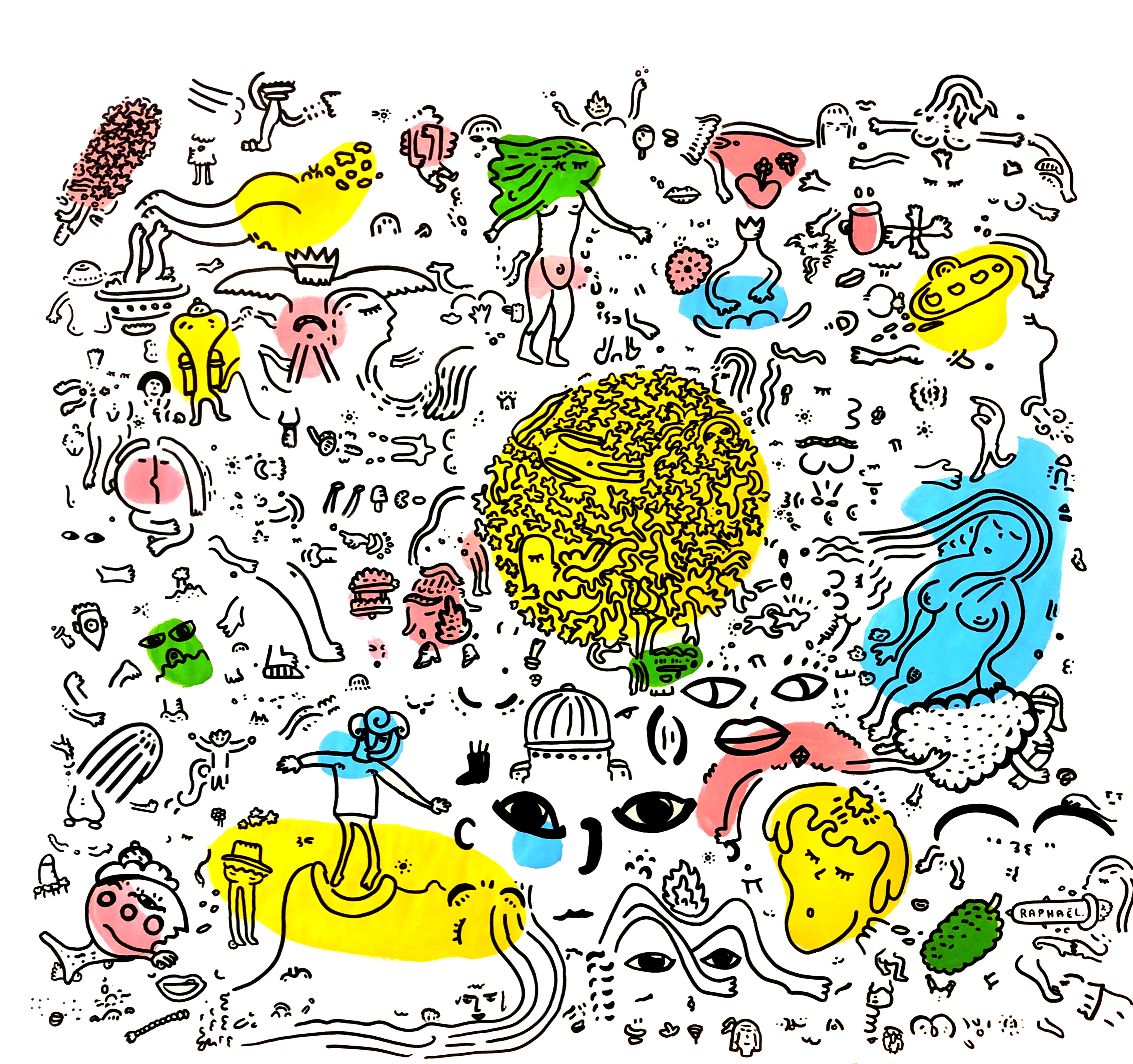 Hope, drawing artwork by Space Raphaël