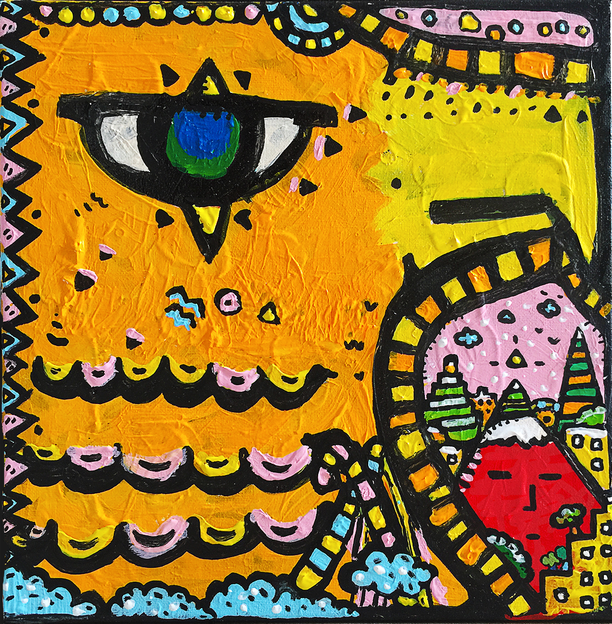Horus, painting artwork by Space Raphaël