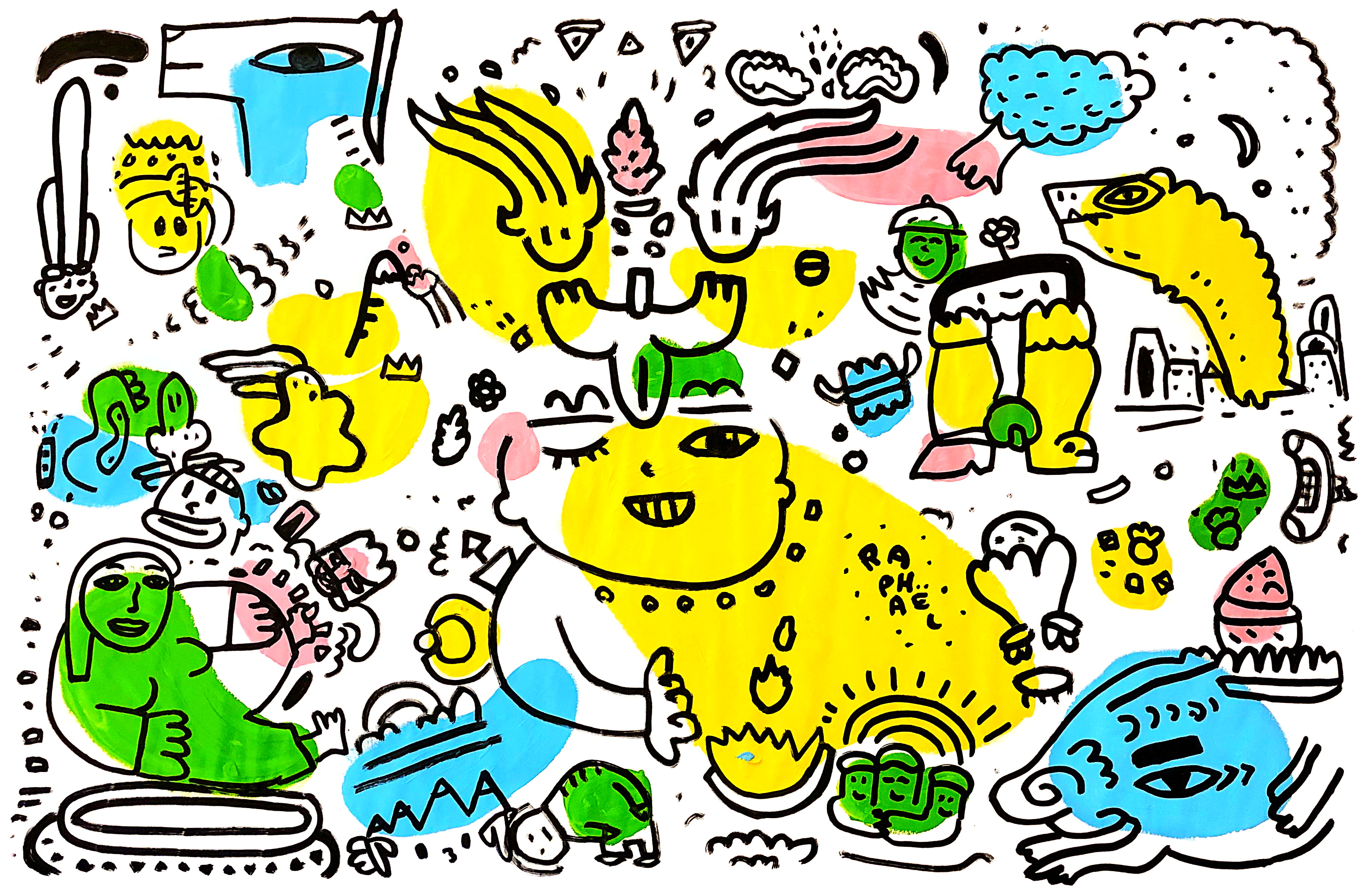 Koh-I-Noor, drawing artwork by Space Raphaël