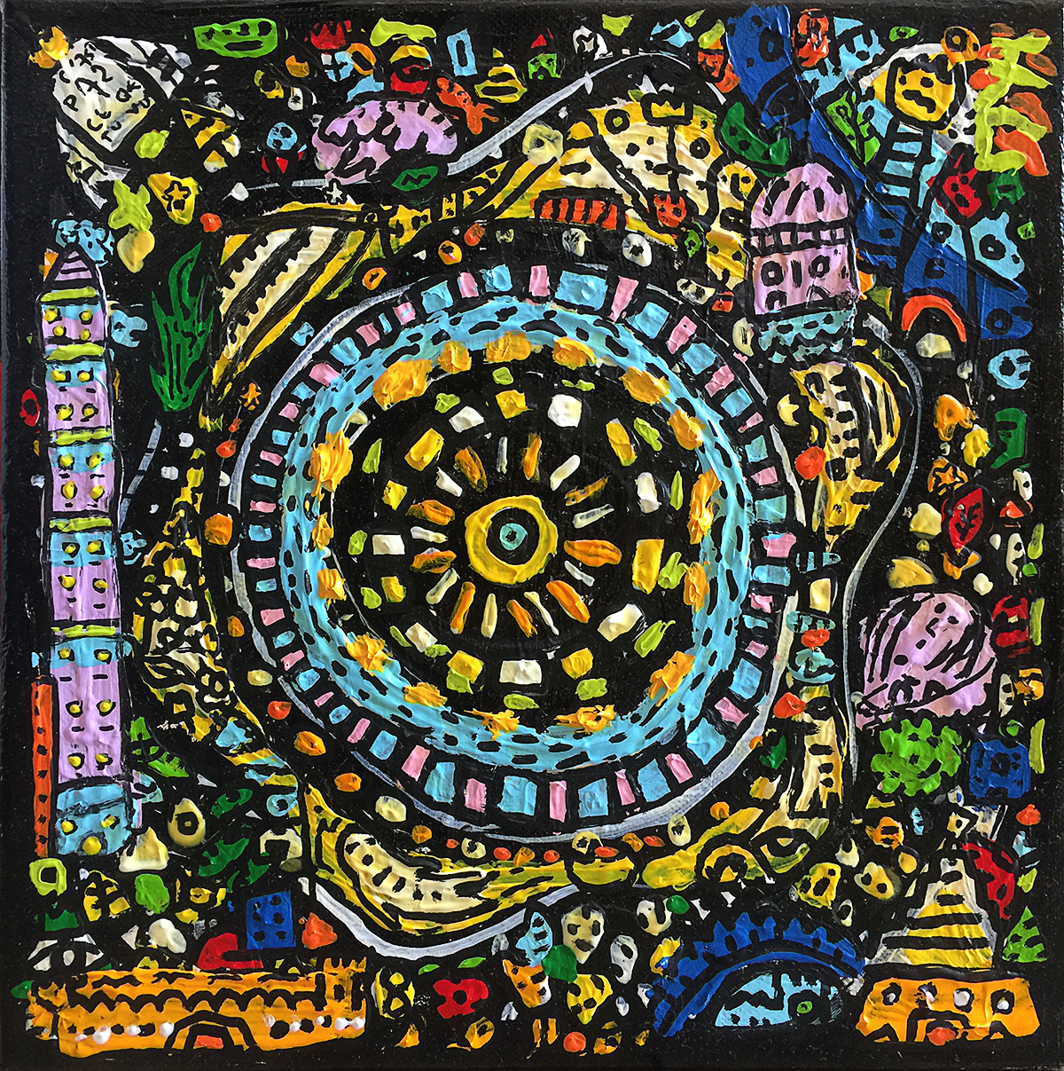 La Roue du Temps, painting artwork by Space Raphaël