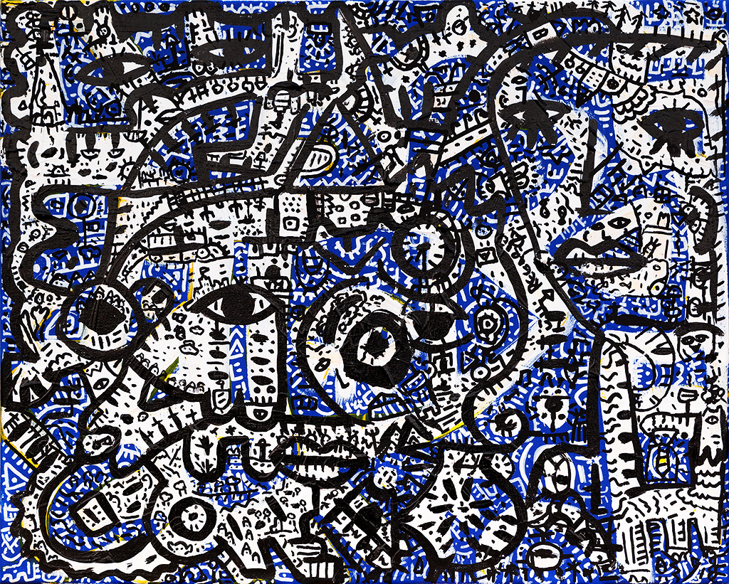 Le Chaos pour Ordre Ultime, painting artwork by Space Raphaël