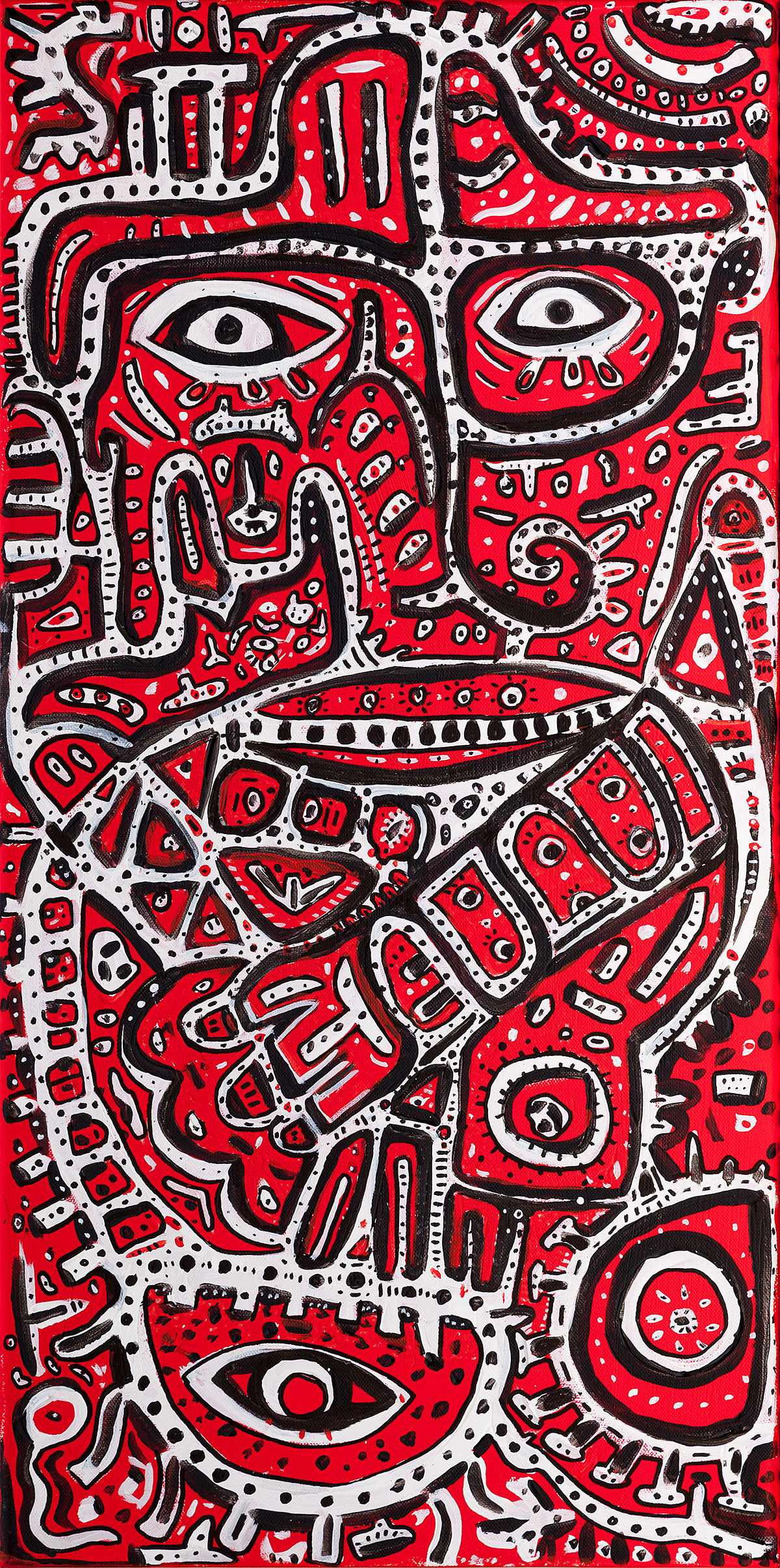 Le Joueur de Musique, painting artwork by Space Raphaël