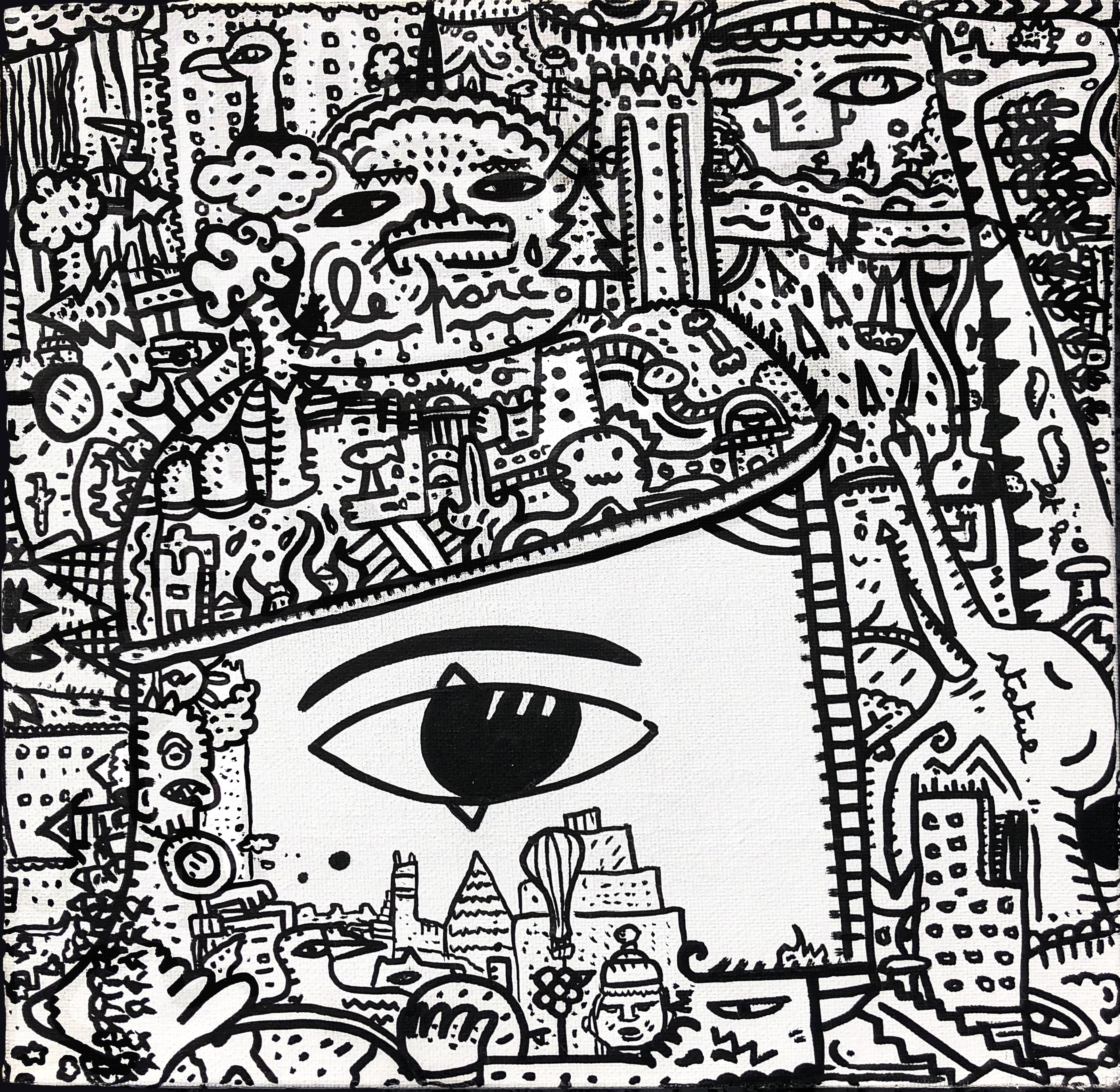 Le Pays du Sable, painting artwork by Space Raphaël