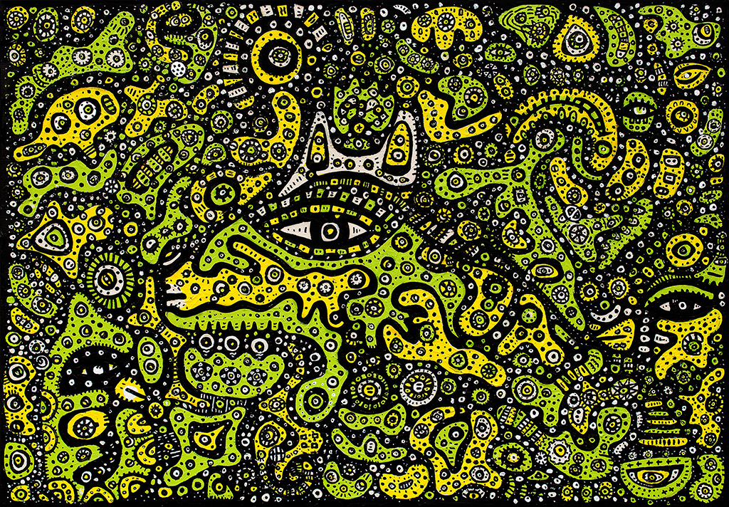 Le Sacrifice (Fenrir), painting artwork by Space Raphaël