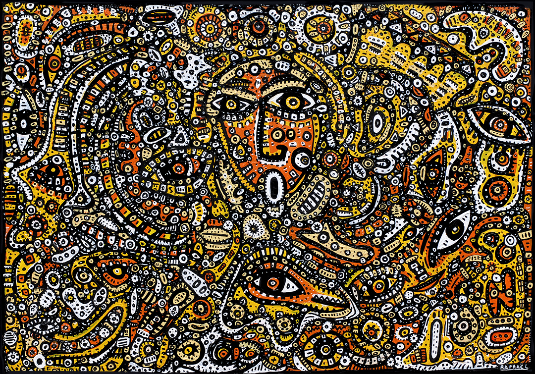 Les Cris, painting artwork by Space Raphaël