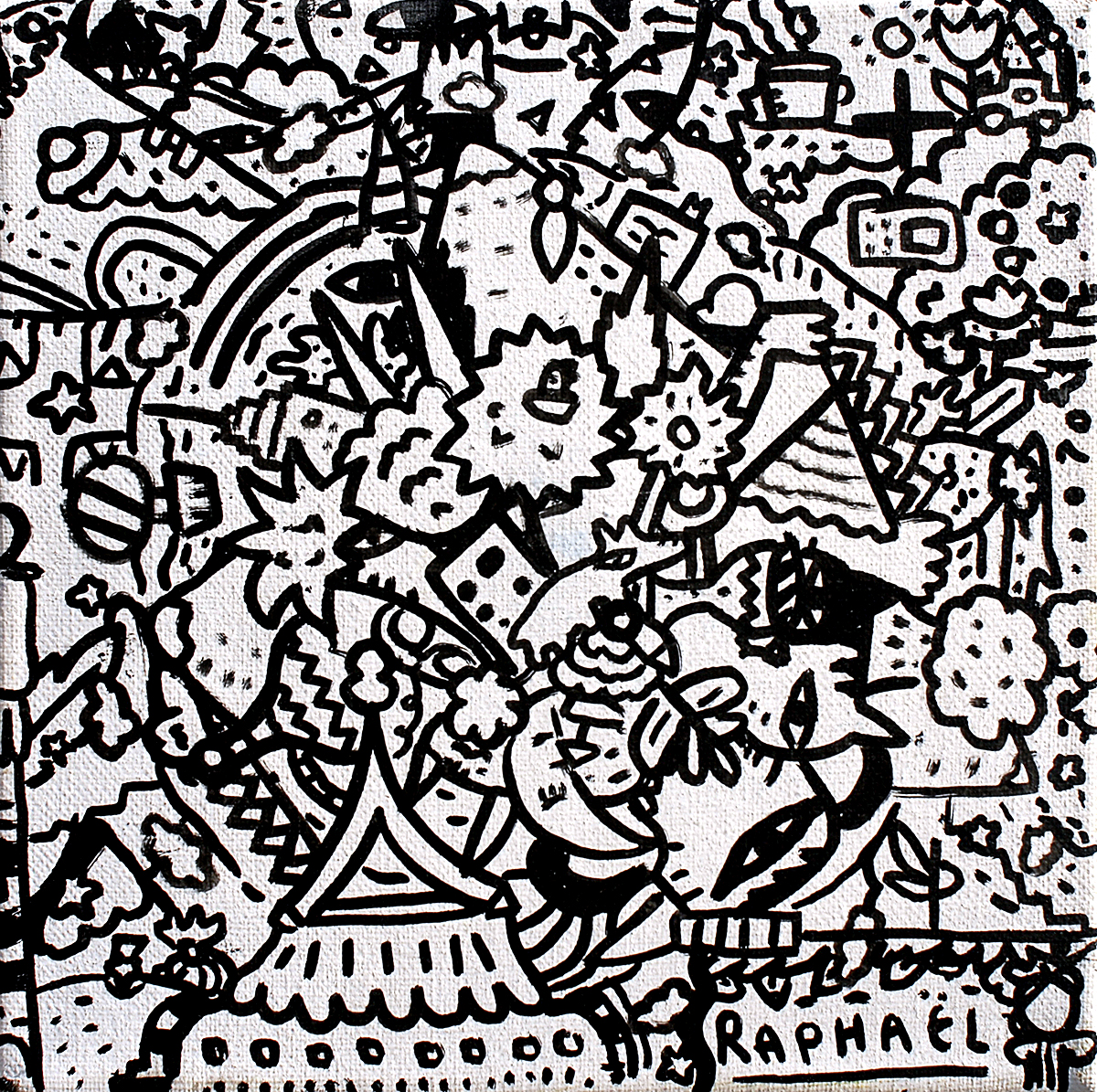 Les durs mystères de la vie, painting artwork by Space Raphaël