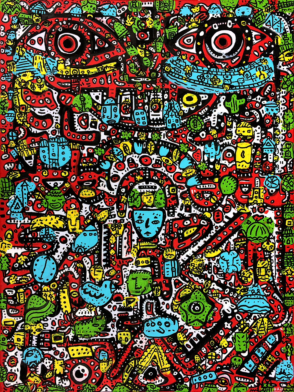 Les Gloires du Soleil, painting artwork by Space Raphaël