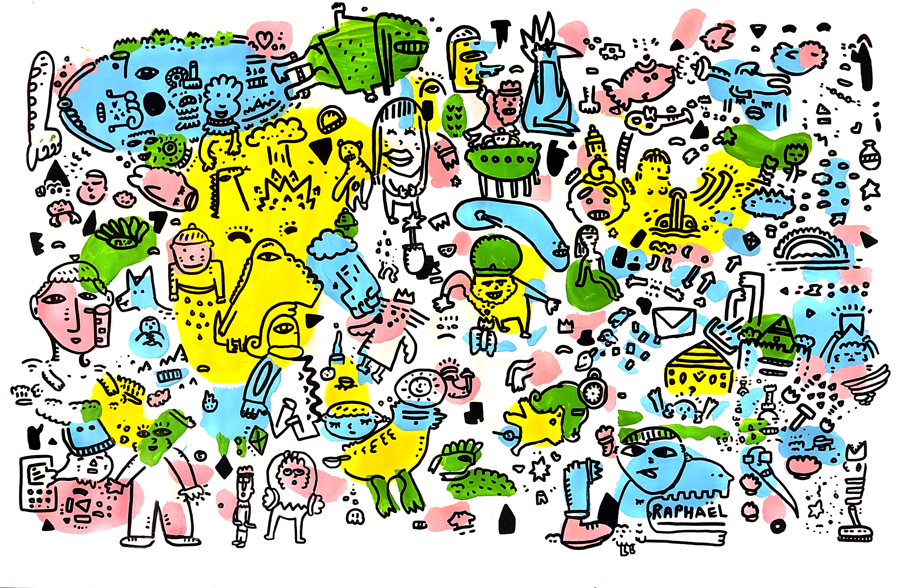 L'étoile du sud, drawing artwork by Space Raphaël