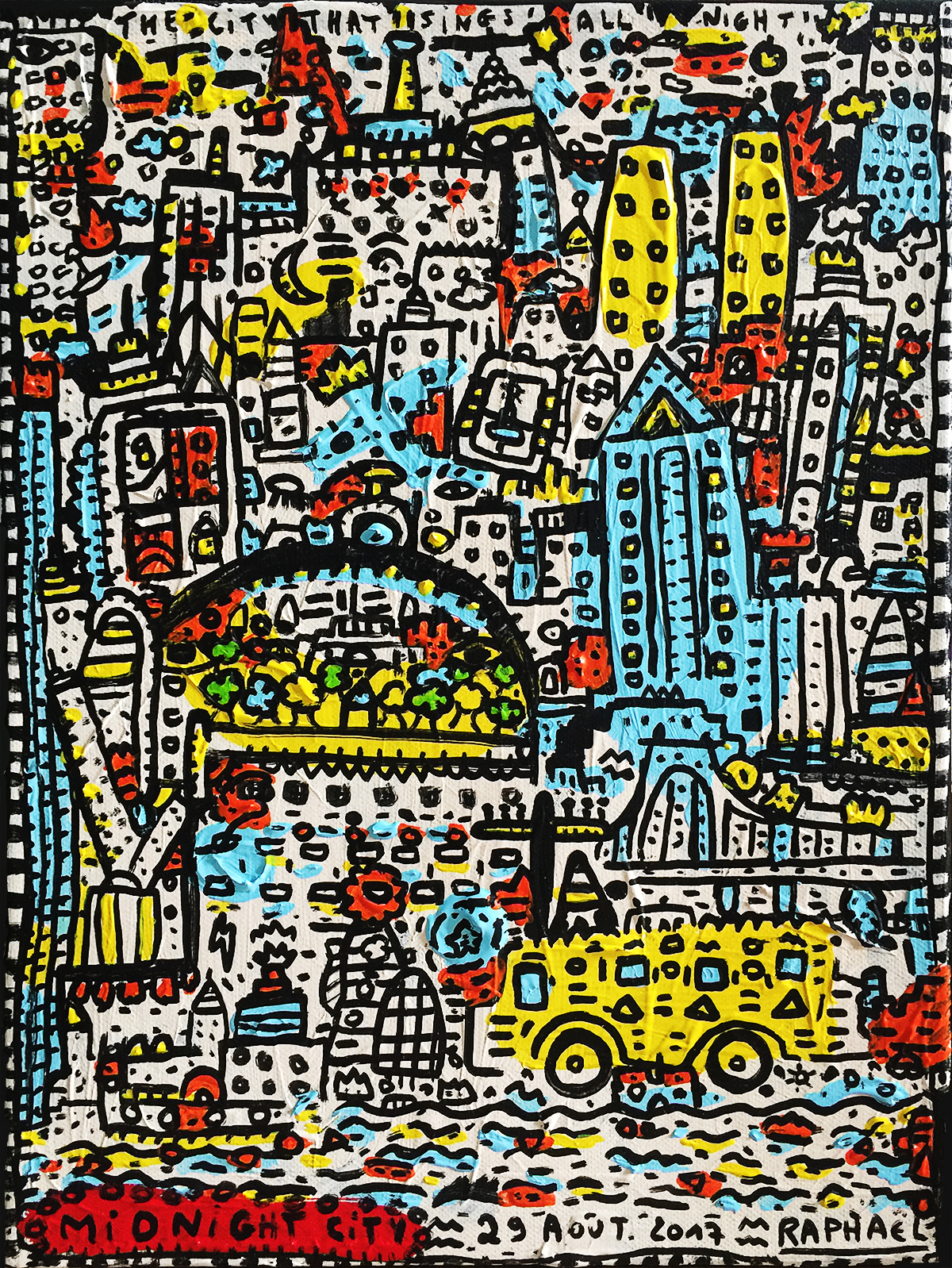 Midnight City, painting artwork by Space Raphaël