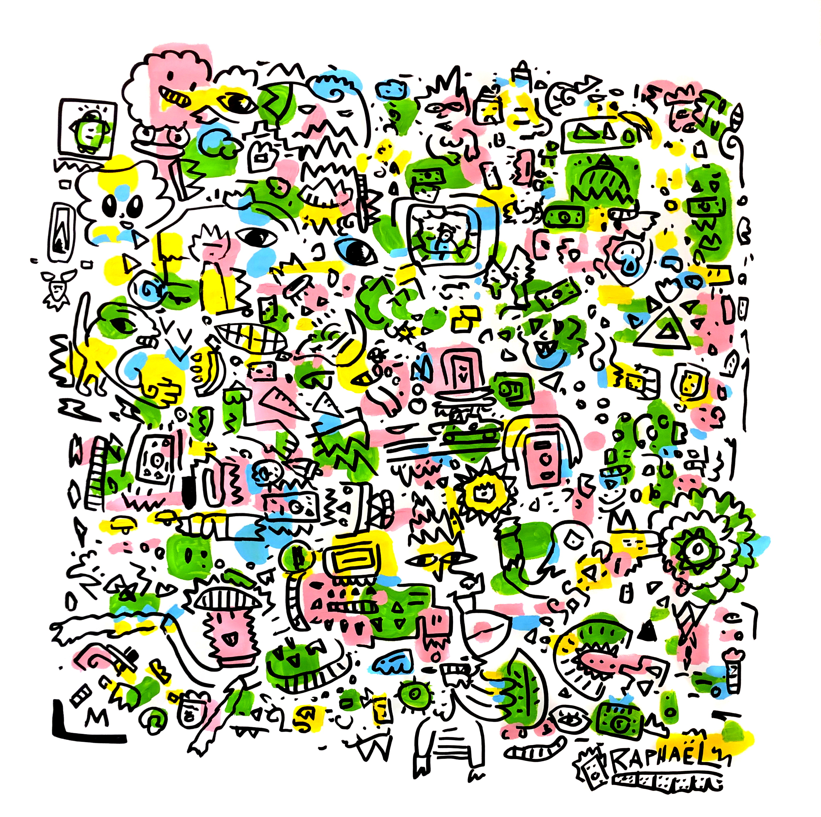 Moghol, drawing artwork by Space Raphaël