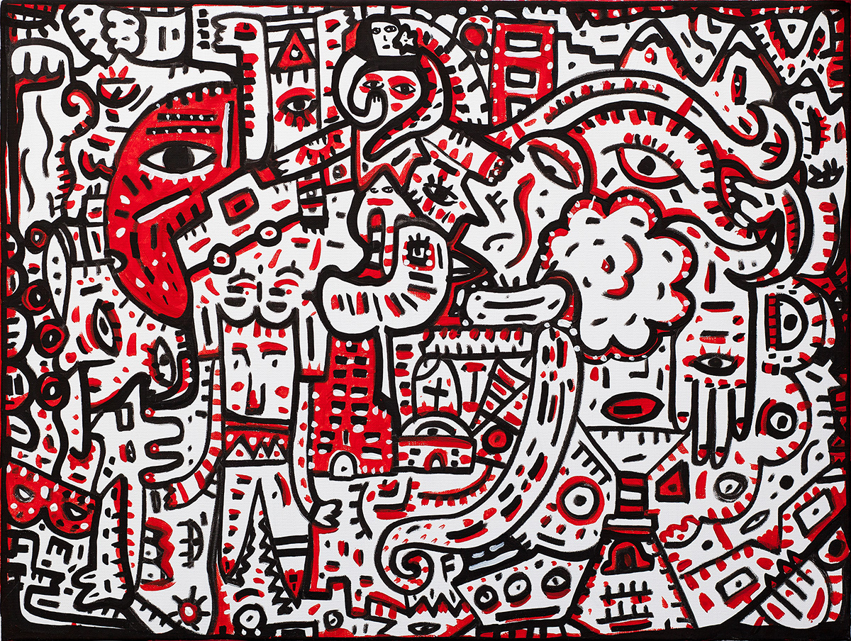 Montagne sur Mer, painting artwork by Space Raphaël