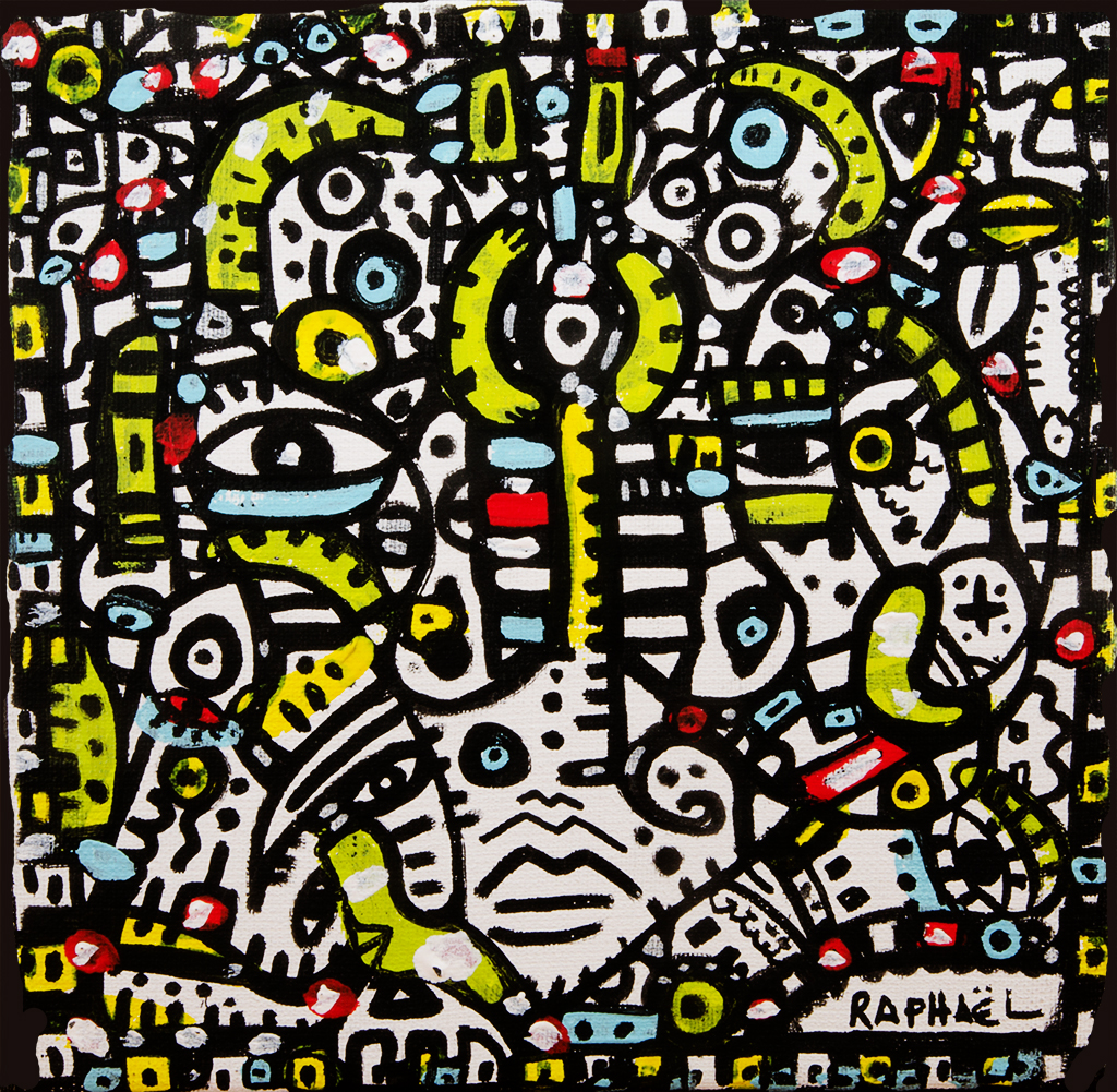 Papillon, painting artwork by Space Raphaël