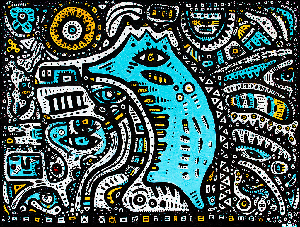 Pegasus, painting by Space Raphaël