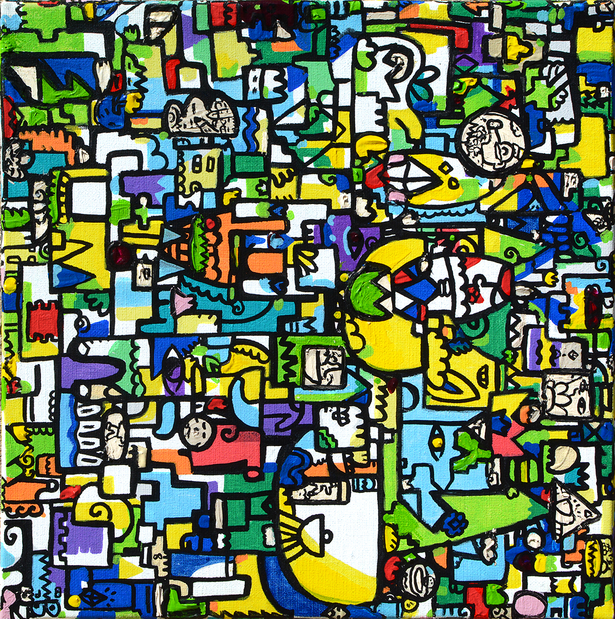 Portion, painting artwork by Space Raphaël