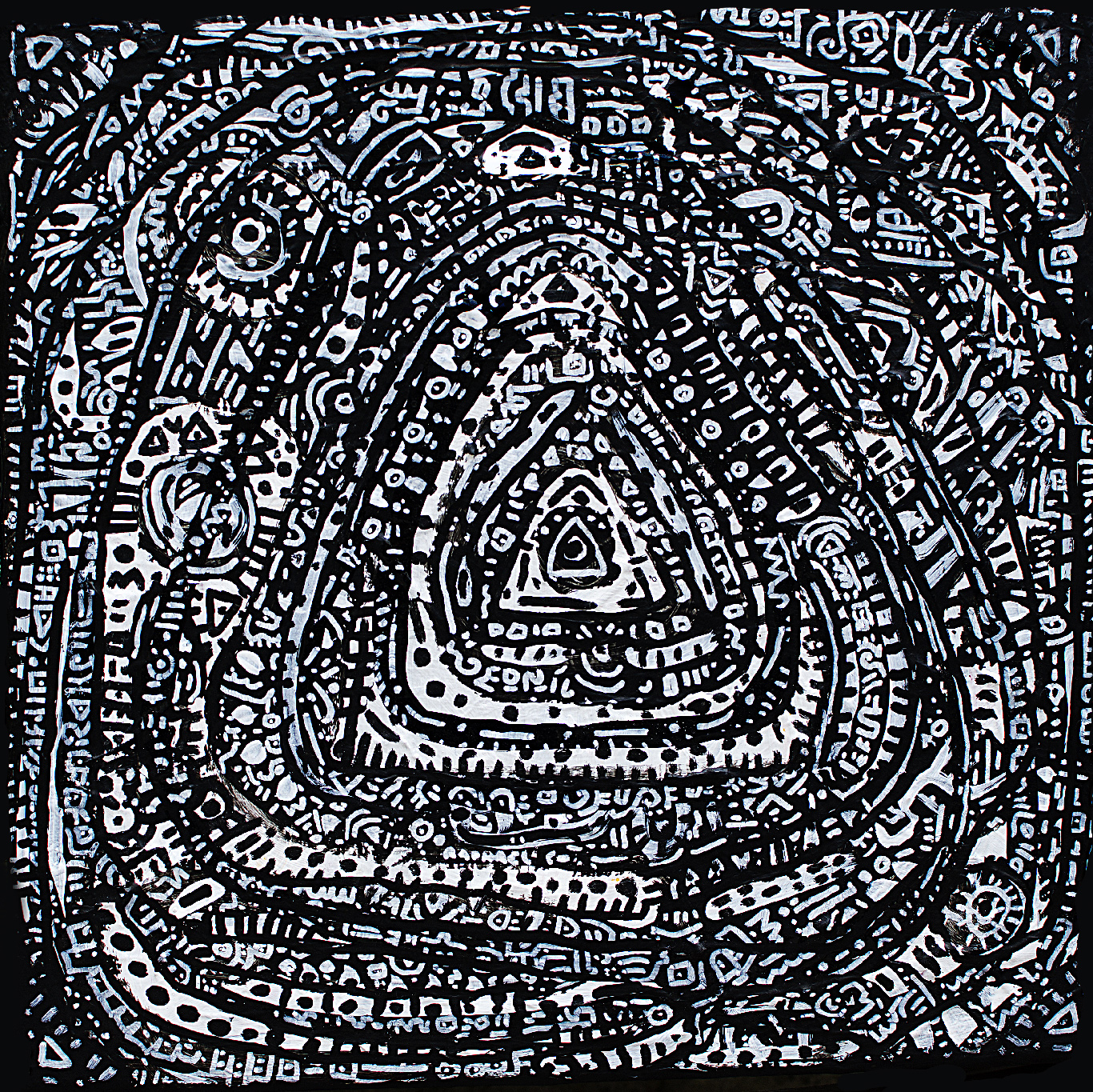 Pyramide, painting artwork by Space Raphaël