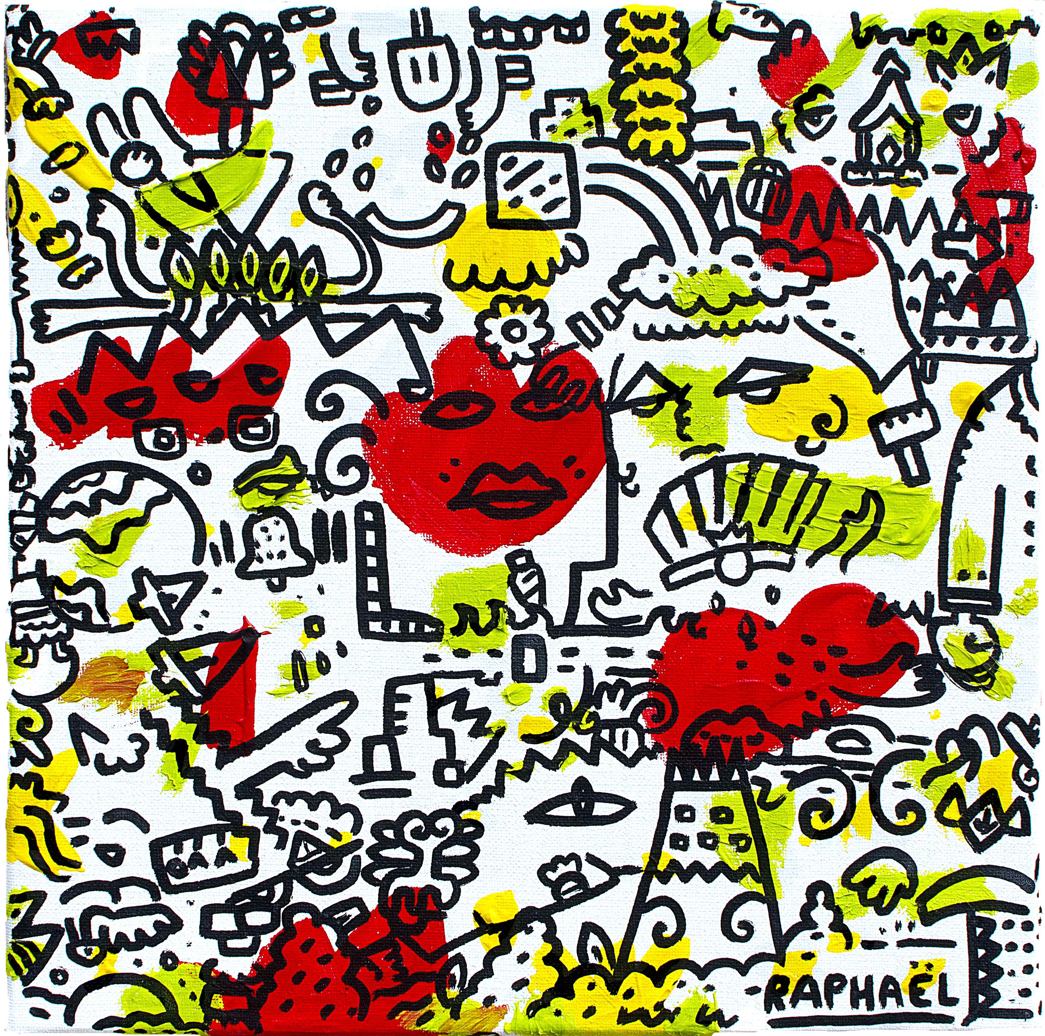 Red Duty, painting artwork by Space Raphaël