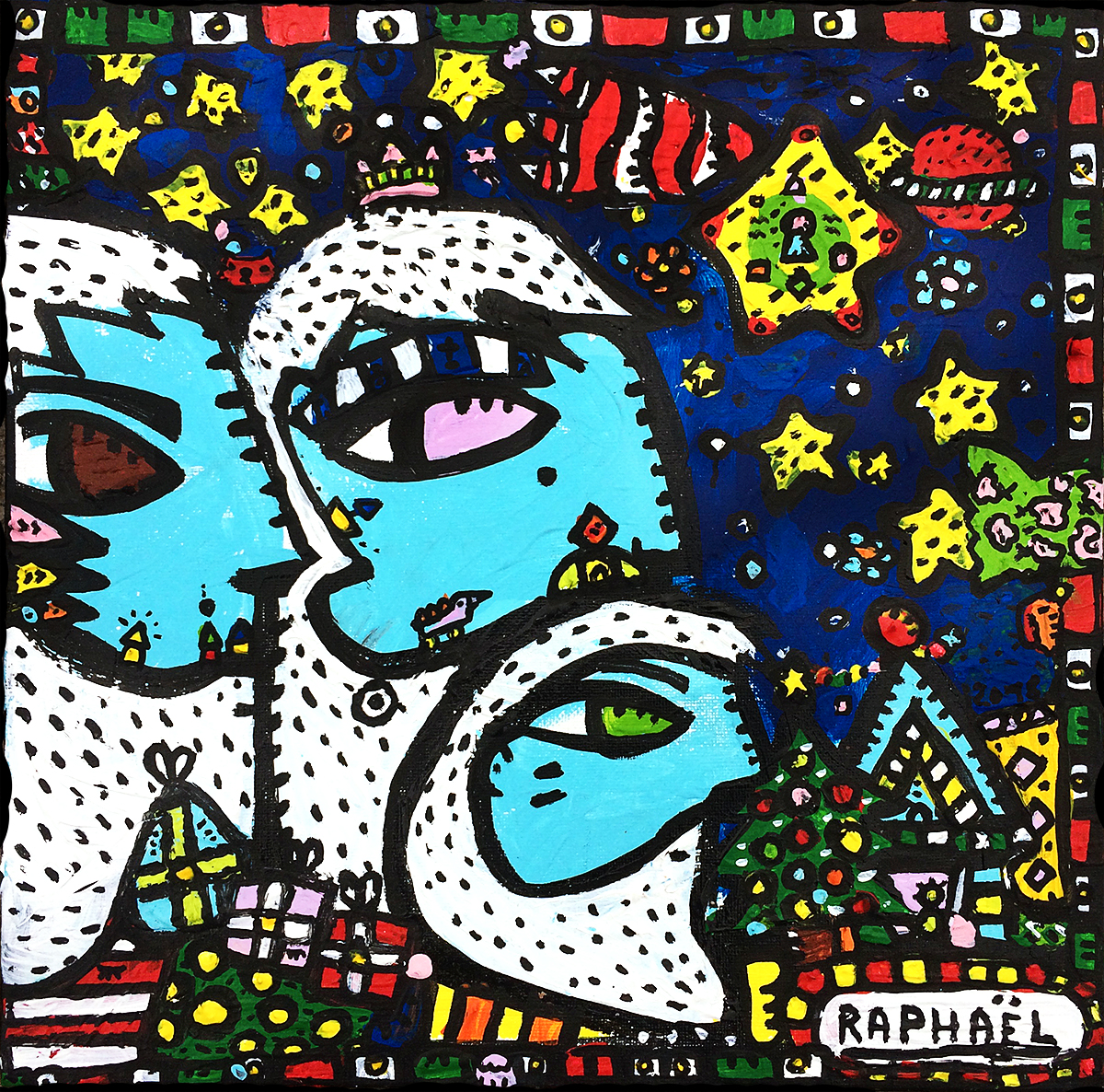 Les Rois Sages, painting artwork by Space Raphaël