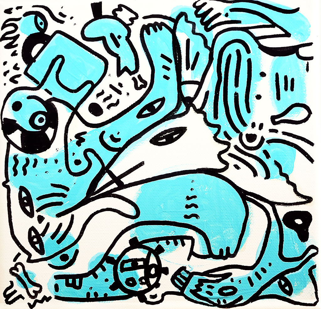 Today, painting artwork by Space Raphaël