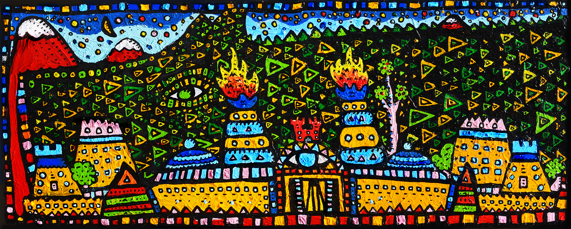 Un Dragon à Paris, painting artwork by Space Raphaël