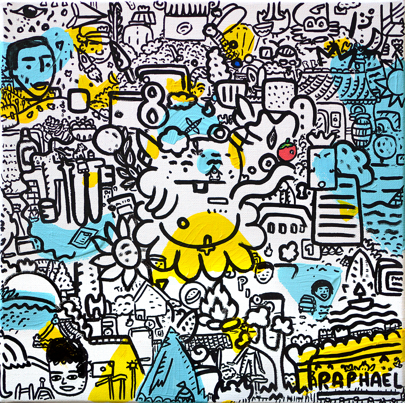 Vapeur d'hiver, painting artwork by Space Raphaël