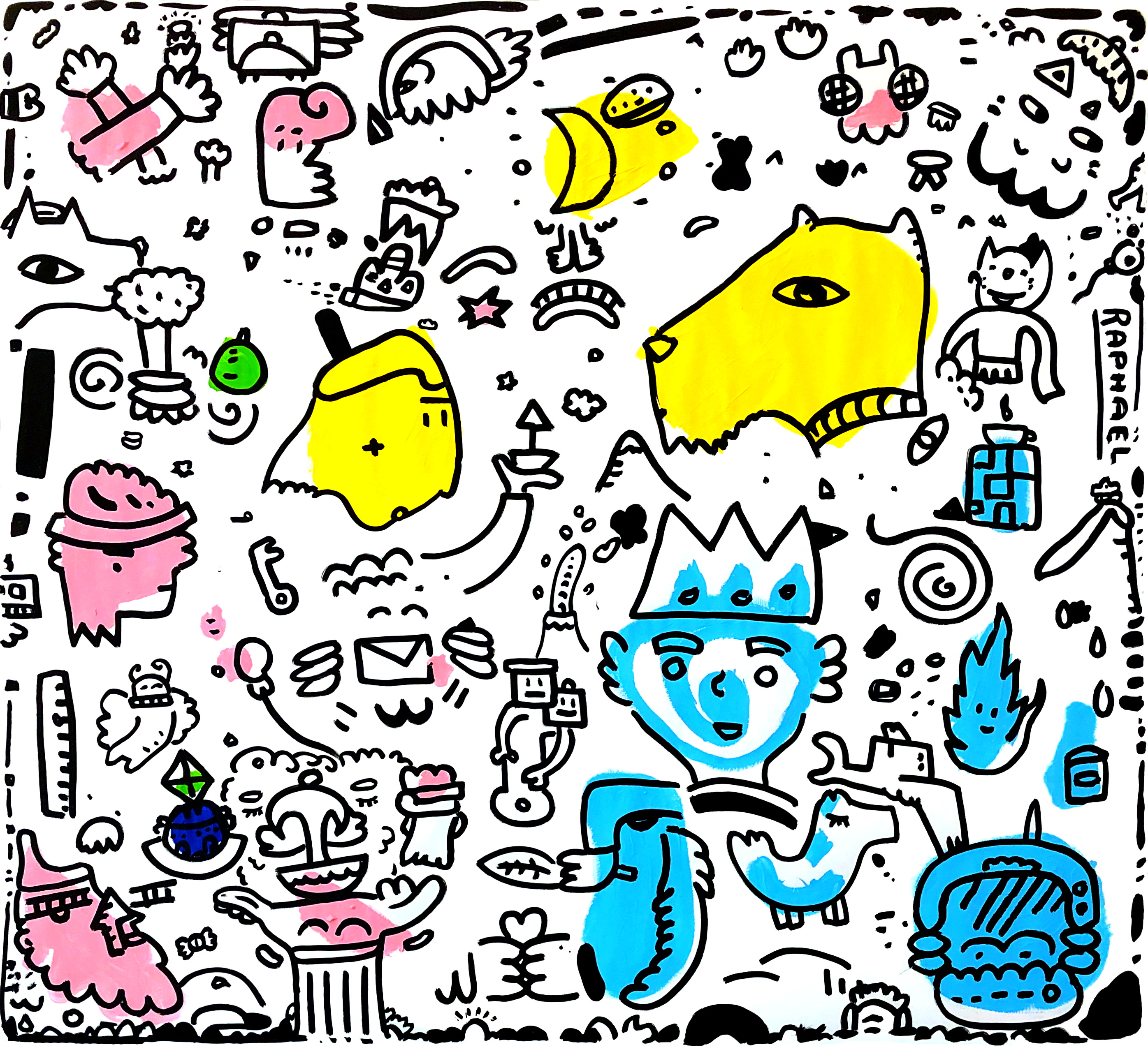 Vargas, drawing artwork by Space Raphaël