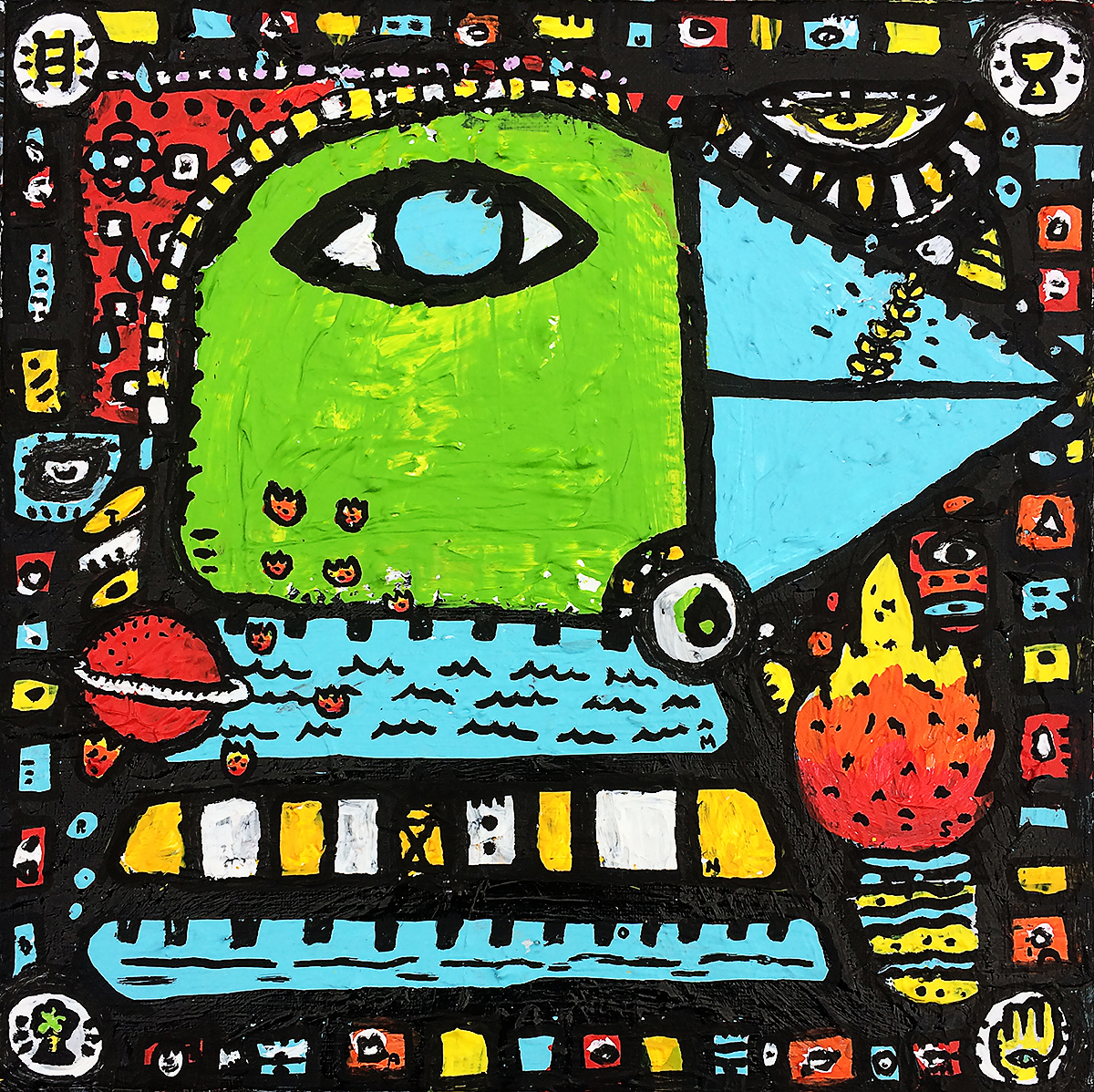 Zdarlight, painting artwork by Space Raphaël